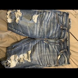 American Eagle distressed denim